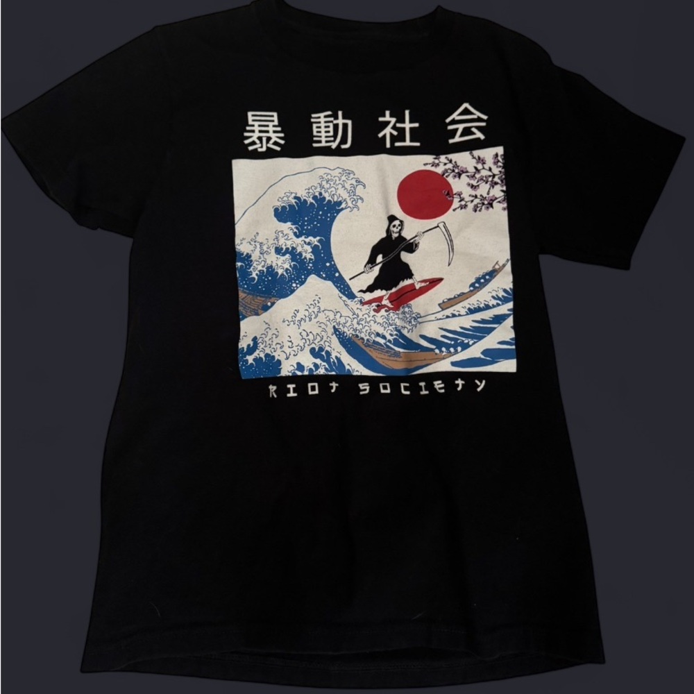 Riot Society Black Graphic Tee